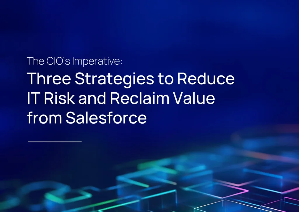 The CIO's Imperative: Three Strategies to Reduce IT Risk and Reclaim Value from Salesforce